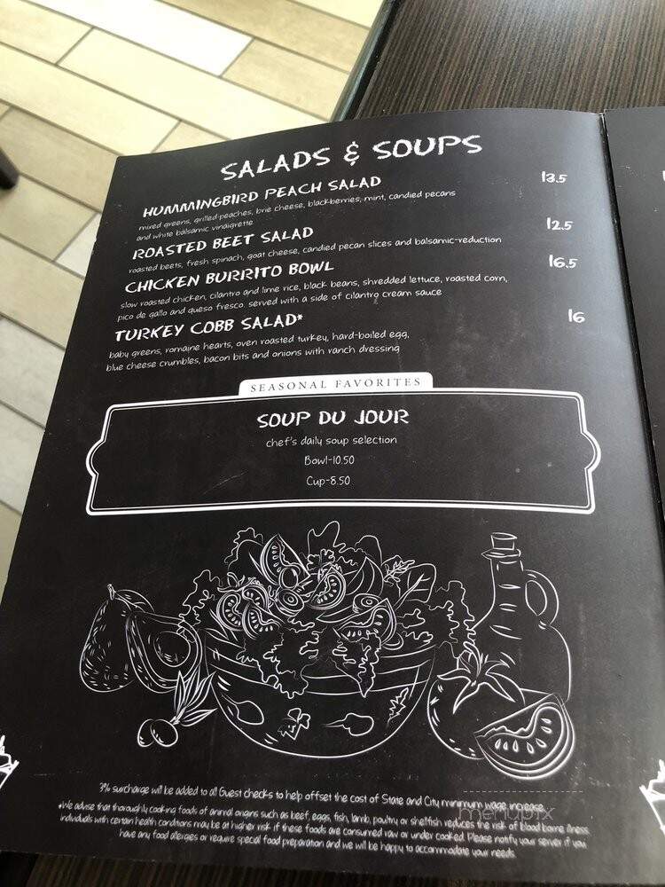 Table 509 - San Diego, CA menu_pic