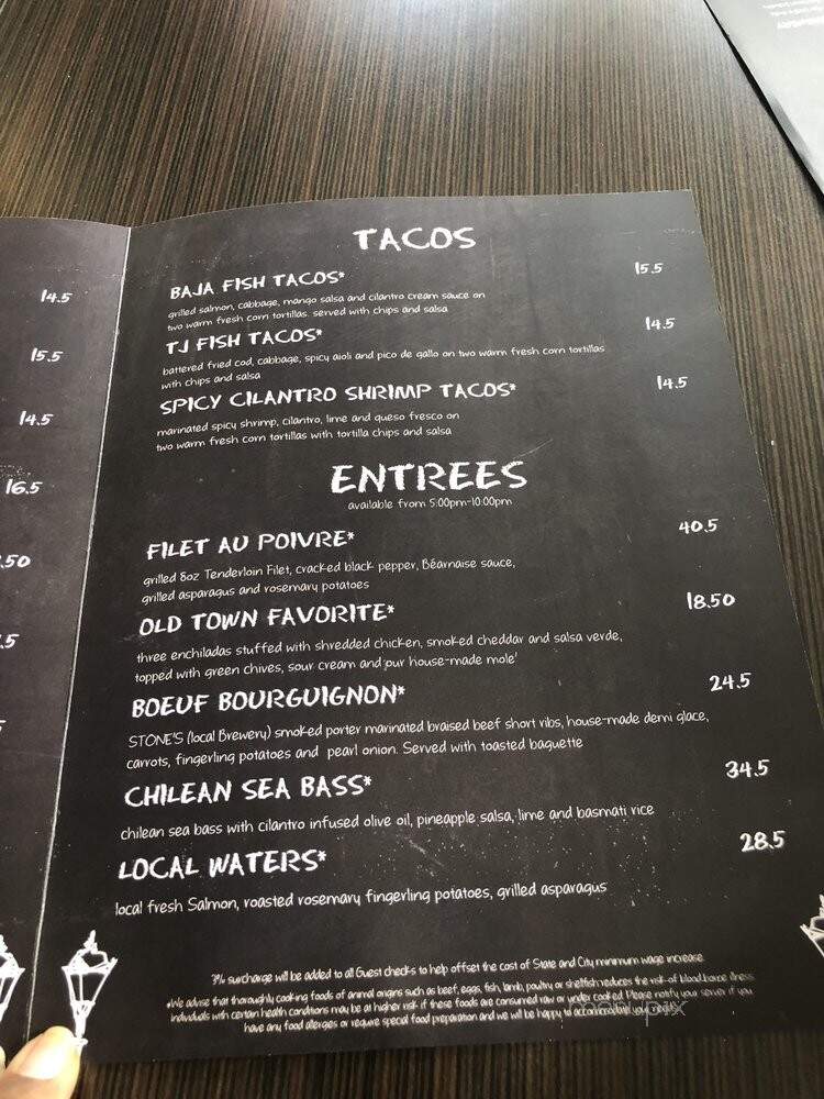Table 509 - San Diego, CA menu_pic