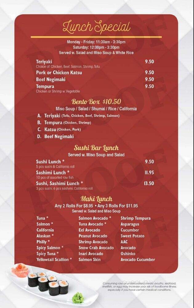 Kumo Sushi - Brooklyn, NY menu_pic