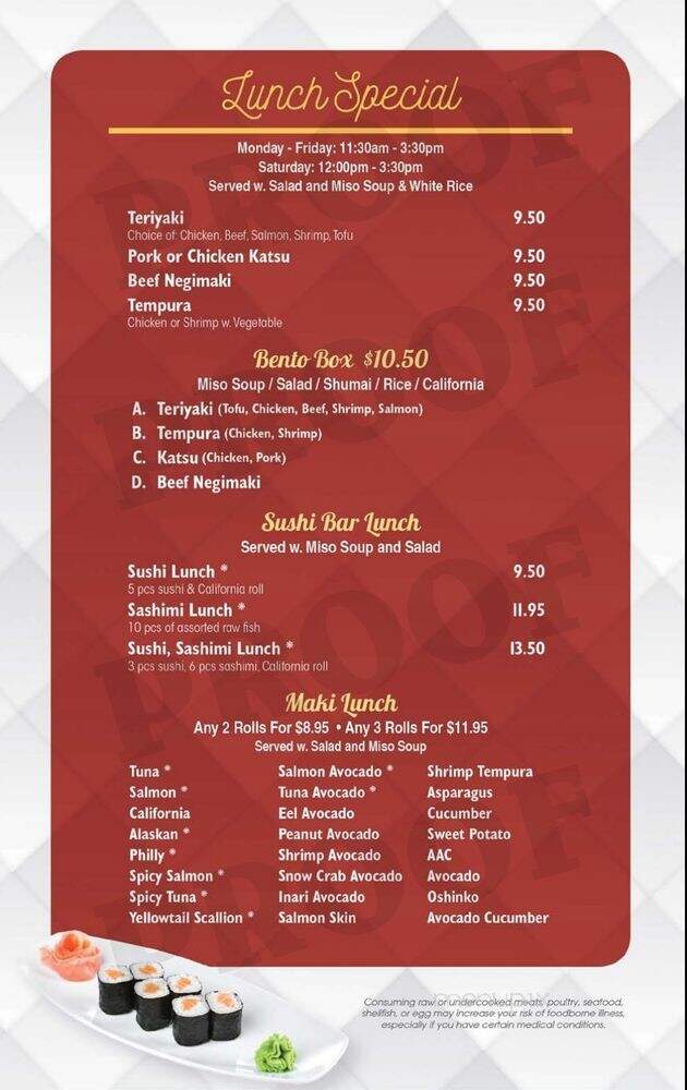 Kumo Sushi - Brooklyn, NY menu_pic