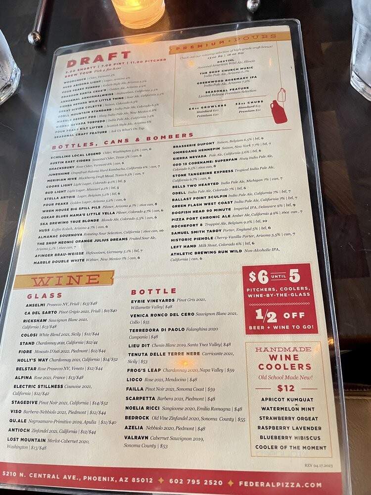 Federal Pizza - Phoenix, AZ