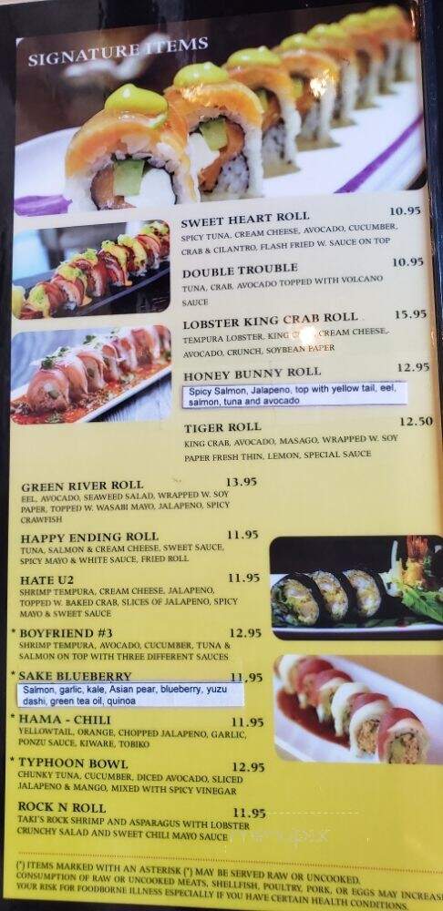 Taki Japanese Sushi & Hibachi Restaurant - Dacula, GA