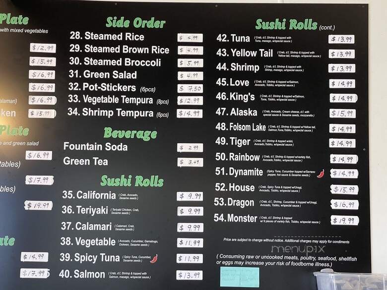 I Love Teriyaki and Sushi - Sacramento, CA menu_pic