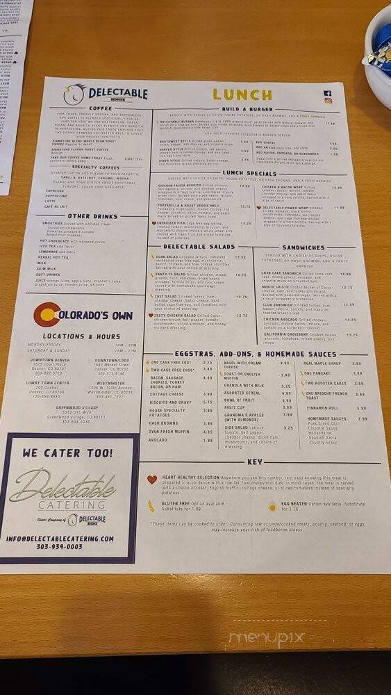 Delectable Egg - Greenwood Village, CO menu_pic