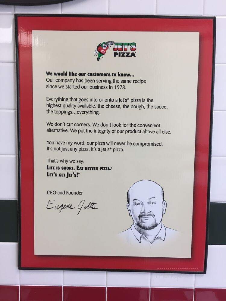Jet's Pizza - North Charleston, SC menu_pic
