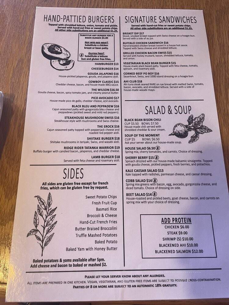 Killian's Tavern - Spearfish, SD menu_pic