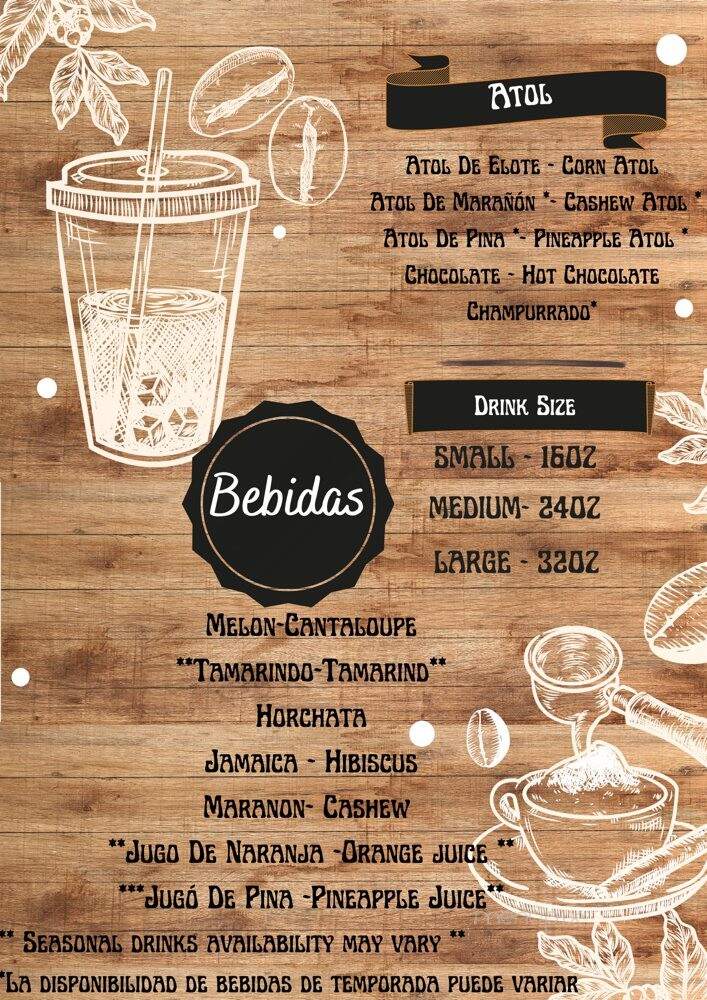 El Buen Gusto Panaderia y Pasteleria - Charlotte, NC menu_pic