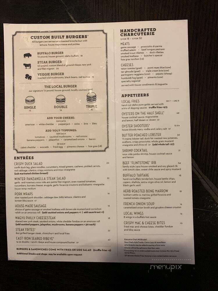 Local - Jackson, WY menu_pic