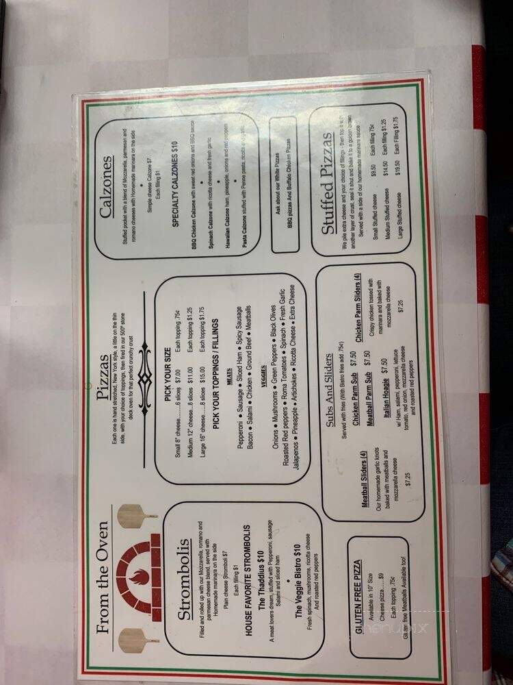 Bistro Pizza - Henderson, NV menu_pic