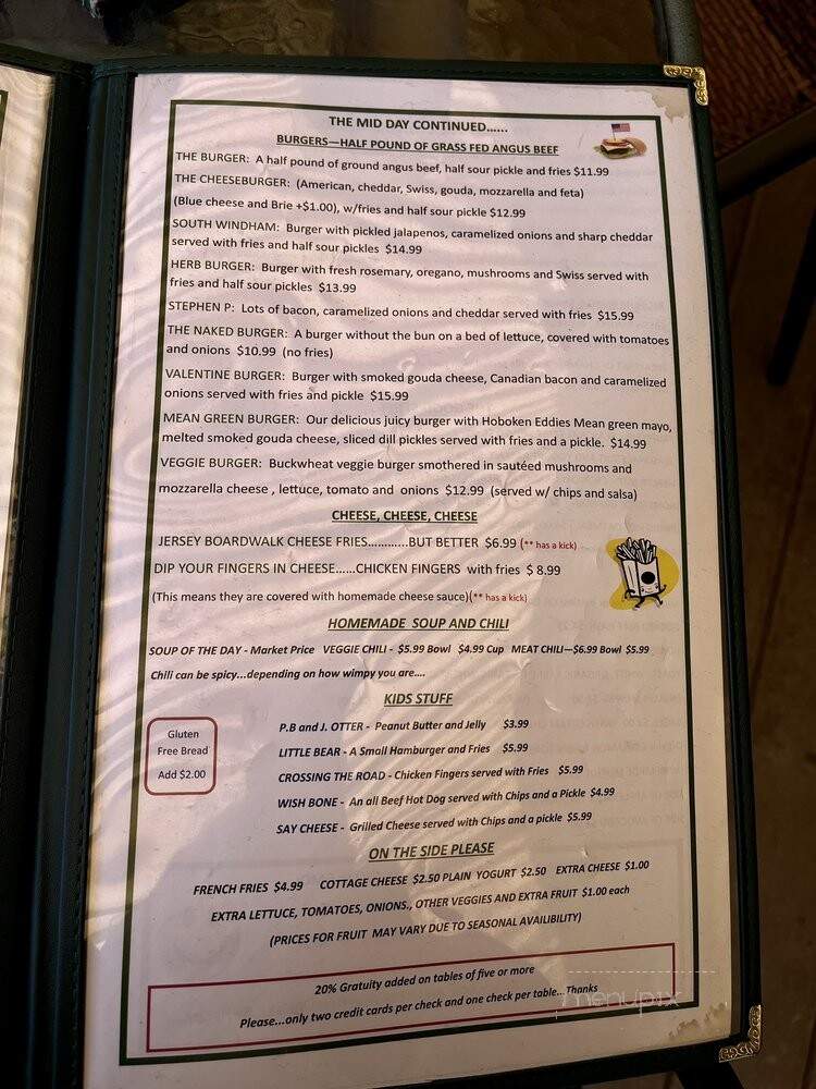 Catskill Mountain Country Store & Restaurant - Windham, NY menu_pic