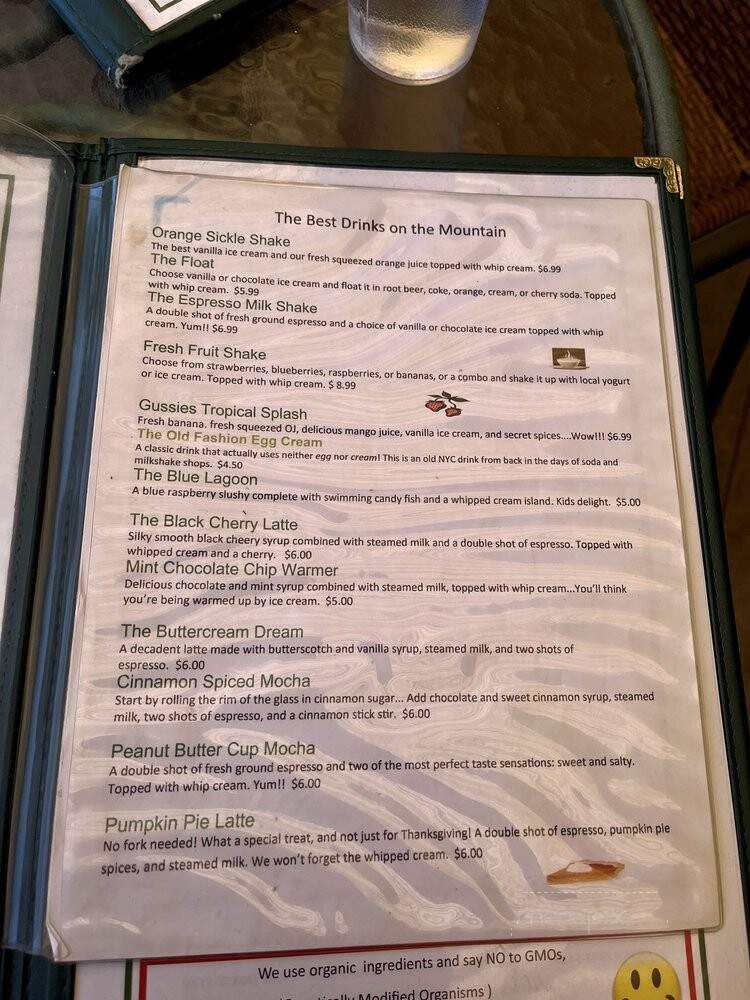 Catskill Mountain Country Store & Restaurant - Windham, NY menu_pic