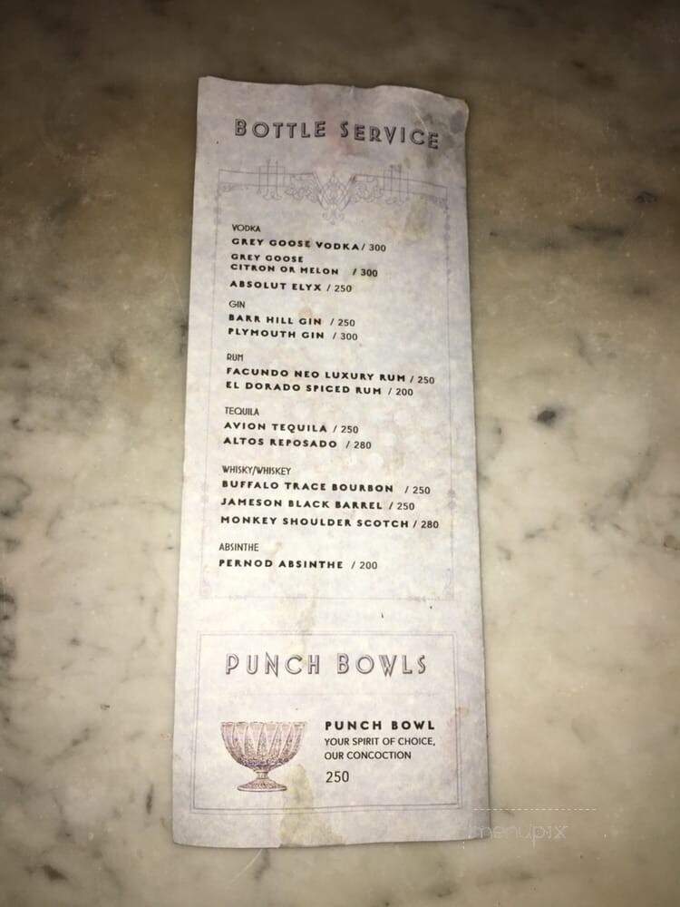 Pour Vous - Los Angeles, CA menu_pic