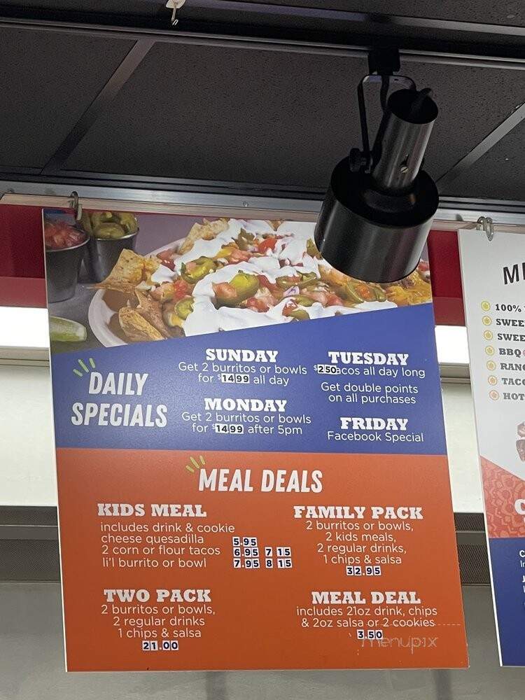 Hothead Burritos - Evansville, IN menu_pic