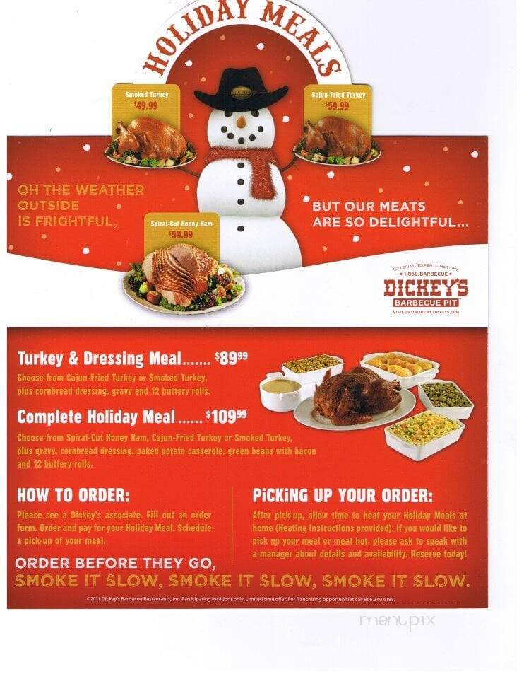 Dickey's Barbecue Pit - Rowlett, TX menu_pic