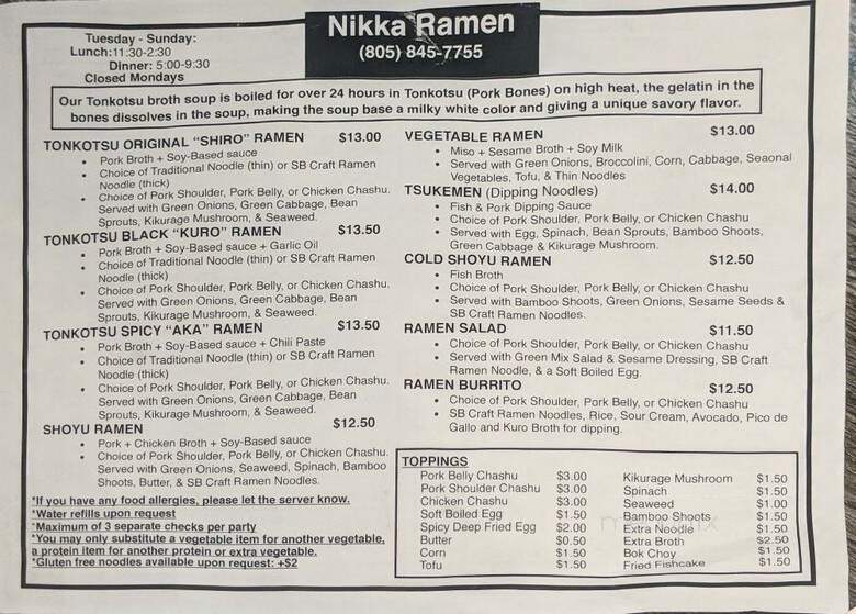 nikka Fish & Grill - Goleta, CA