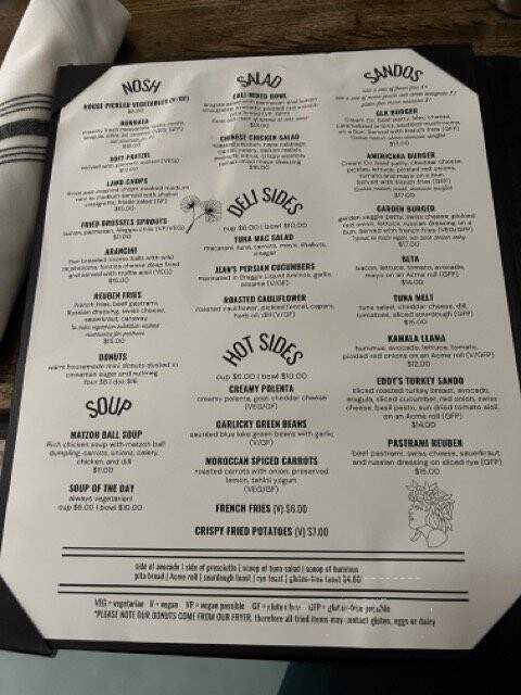 Grand Lake Kitchen - Oakland, CA menu_pic