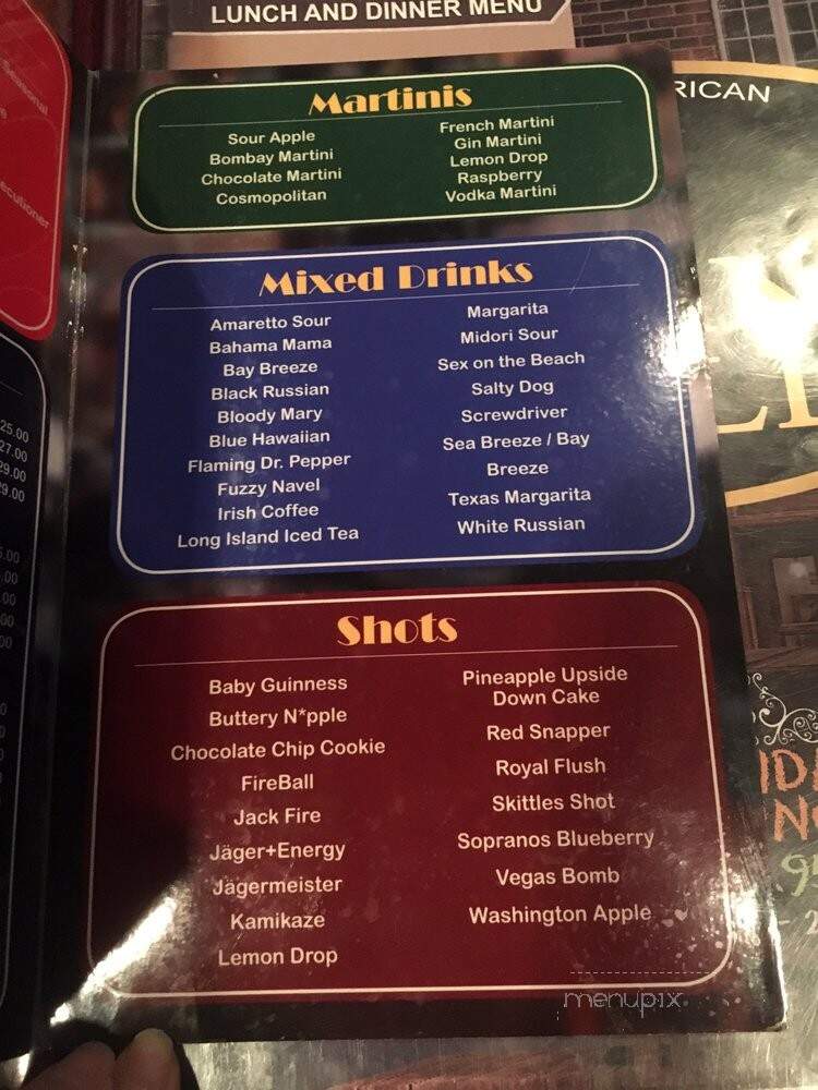 Sopranos Grill - Braselton, GA menu_pic