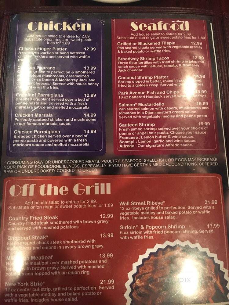 Sopranos Grill - Braselton, GA menu_pic