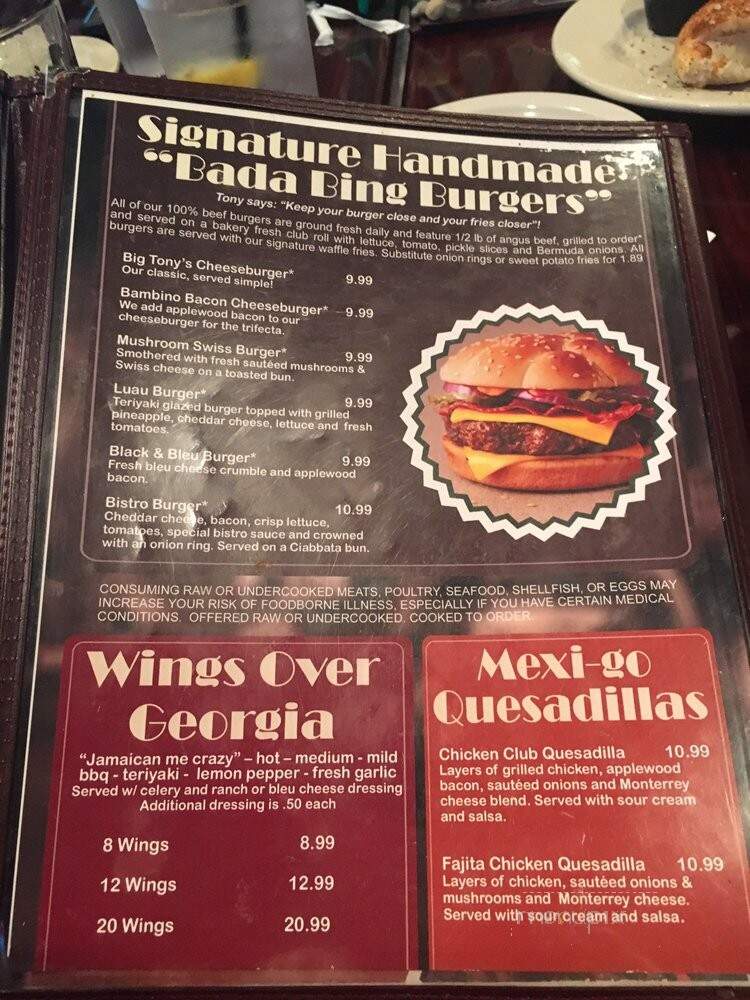 Sopranos Grill - Braselton, GA menu_pic