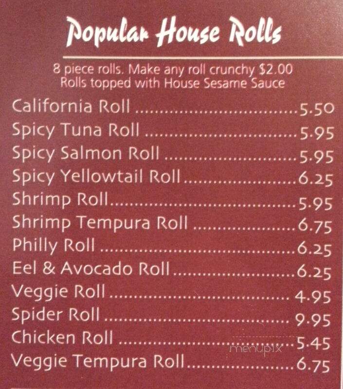 Sush Kokku - Pismo Beach, CA menu_pic