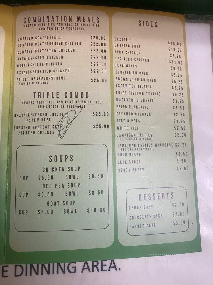 Taste of Jamaica - Cary, NC menu_pic