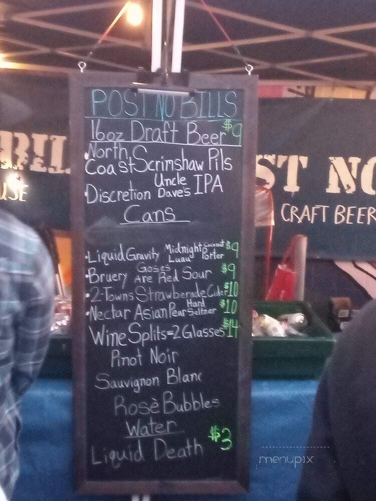 Post No Bills Craft Beer House - Sand City, CA menu_pic