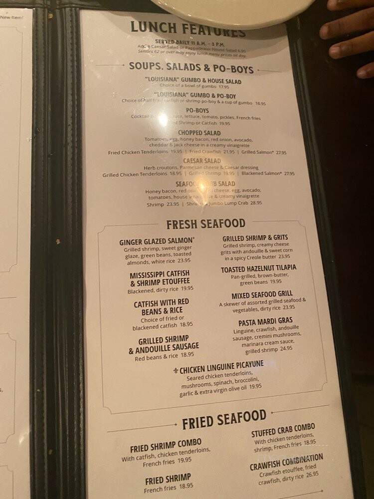 Pappadeaux Seafood Kitchen - Southlake, TX menu_pic