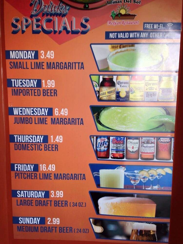Lomas del Sol - Westerville, OH menu_pic