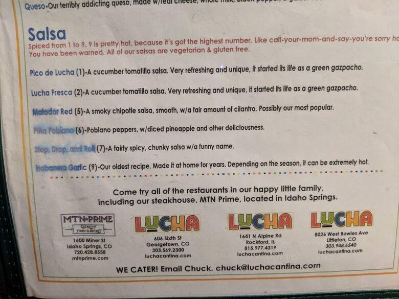 Lucha Cantina at the Red Ram - Golden, CO