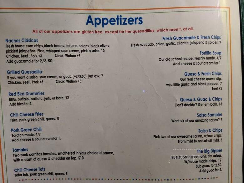 Lucha Cantina at the Red Ram - Golden, CO menu_pic