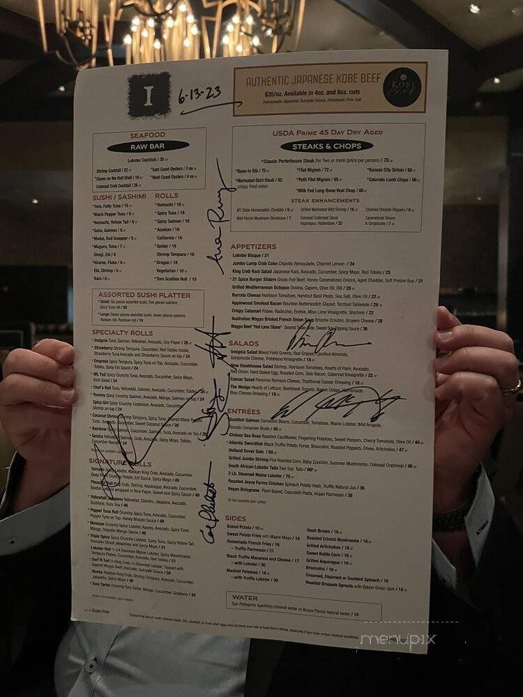 Insignia Prime Steak and Sushi - Nesconset, NY menu_pic