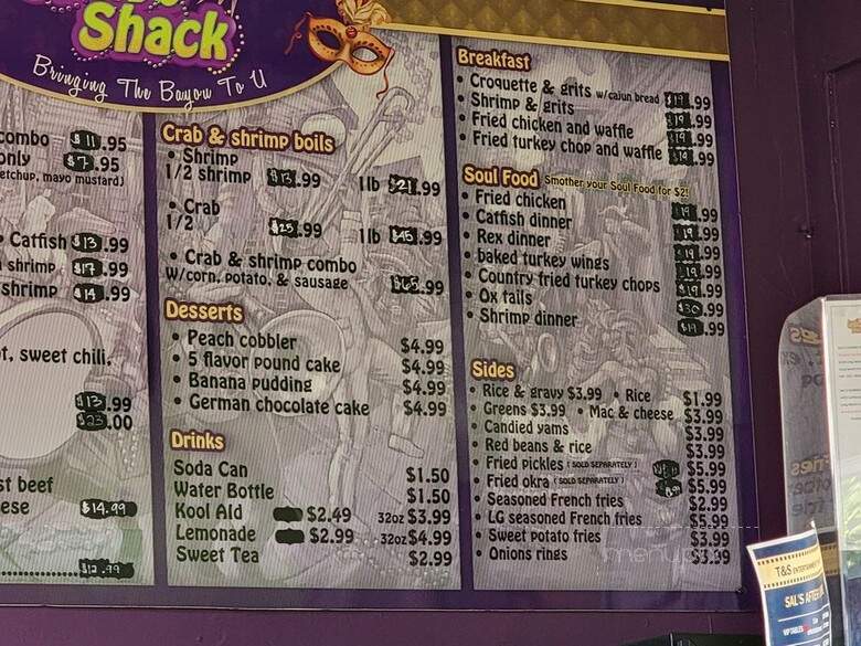 Sal'S Gumbo Shack - Long Beach, CA menu_pic