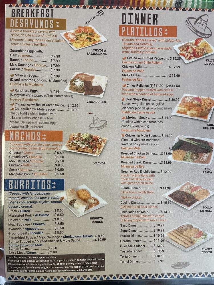 Gorditas la Tia - Chicago, IL menu_pic
