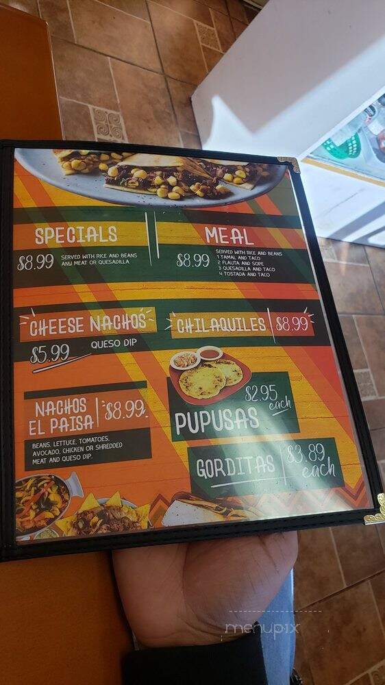 El Paisa Tortilleria - Kansas City, MO menu_pic