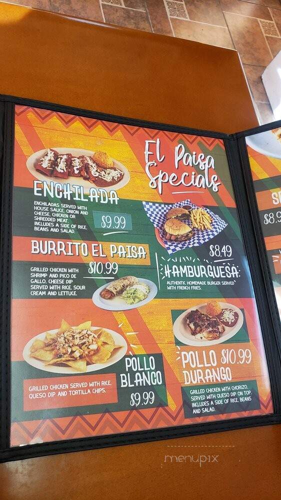 El Paisa Tortilleria - Kansas City, MO menu_pic