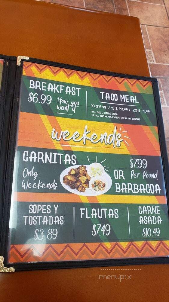 El Paisa Tortilleria - Kansas City, MO menu_pic