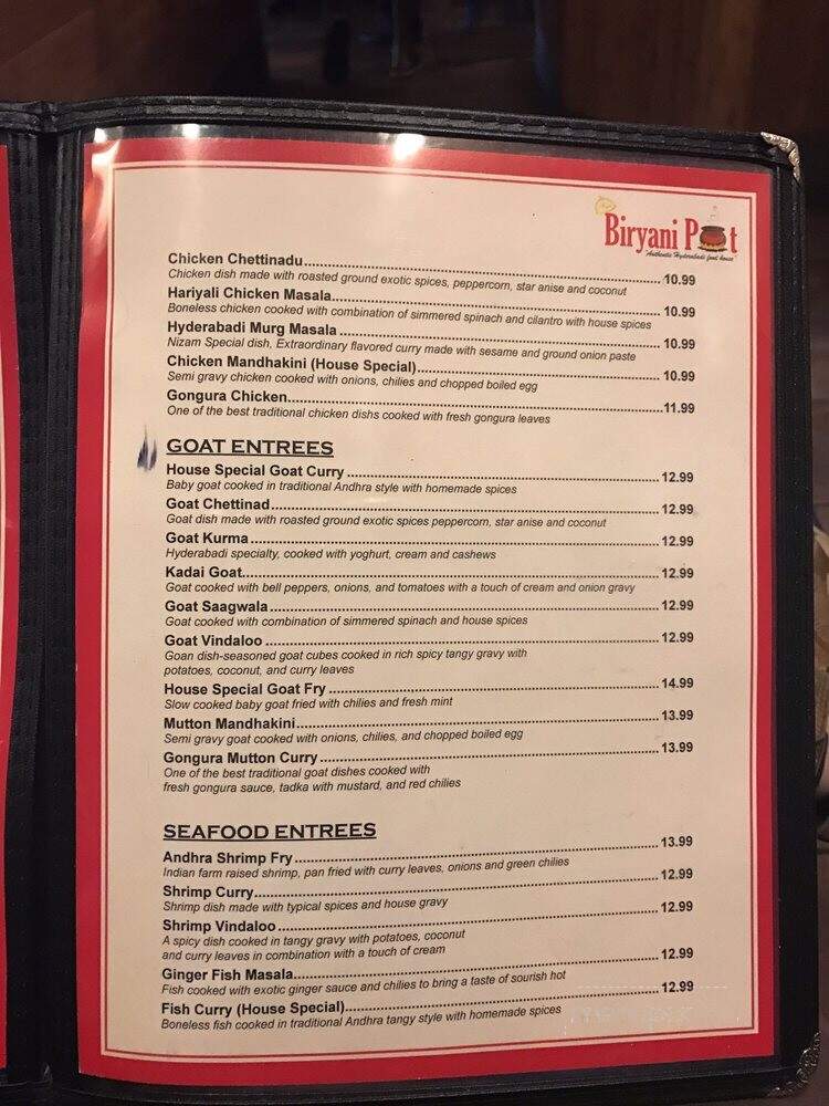 Biryani Pot - Houston, TX menu_pic