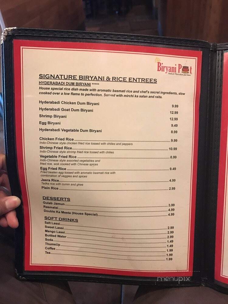 Biryani Pot - Houston, TX menu_pic