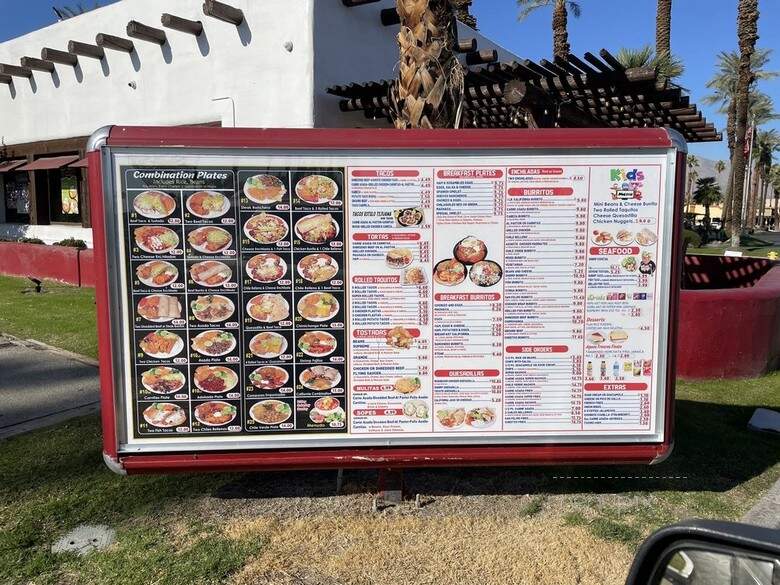 Santanas Mexican Food - Cathedral City, CA menu_pic