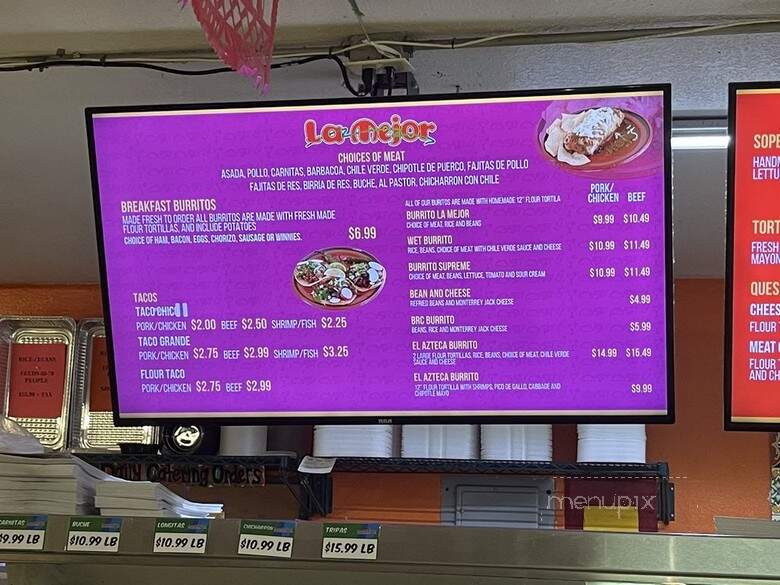 Tortilleria La Mejor Del Valle - Farmersville, CA menu_pic