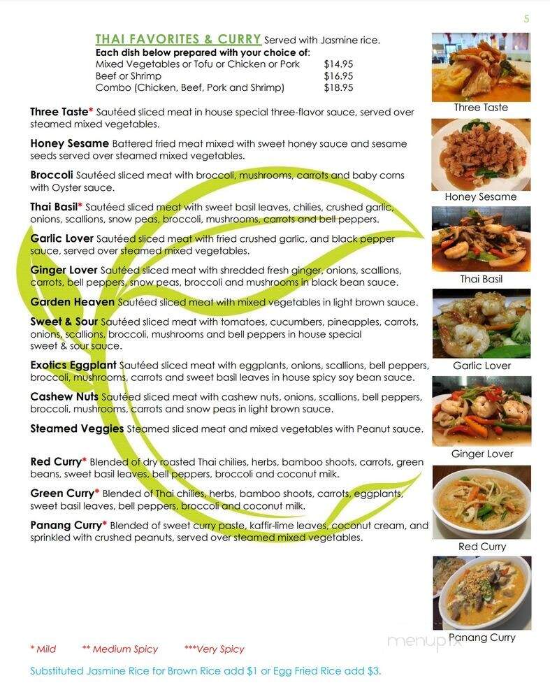 Thai Room Restaurant - West Palm Beach, FL menu_pic