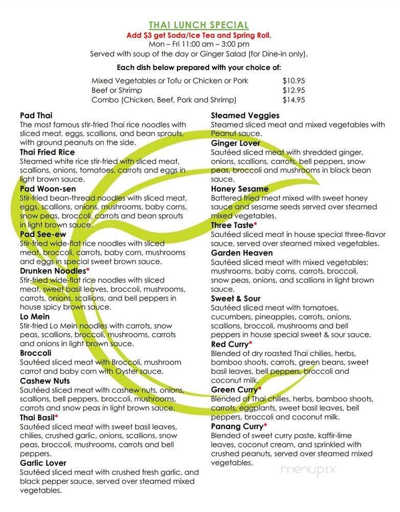 Thai Room Restaurant - West Palm Beach, FL menu_pic