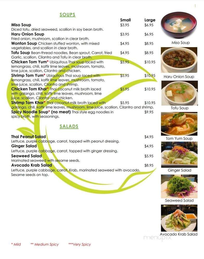Thai Room Restaurant - West Palm Beach, FL menu_pic