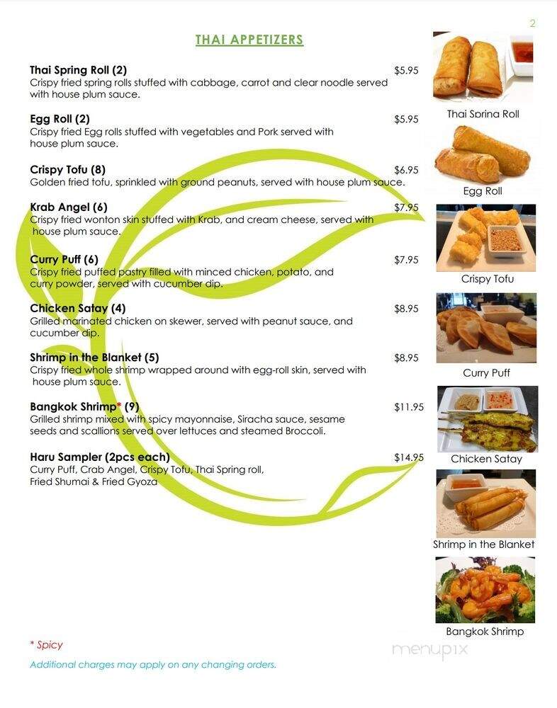 Thai Room Restaurant - West Palm Beach, FL menu_pic