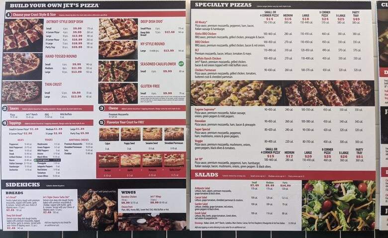 Jet's Pizza - Frisco, TX menu_pic