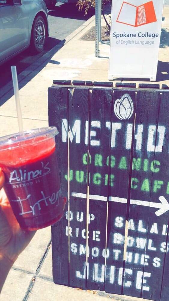 Method Juice Cafe - Spokane, WA menu_pic