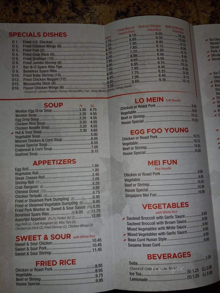 Cottage Express - Charlotte, NC menu_pic