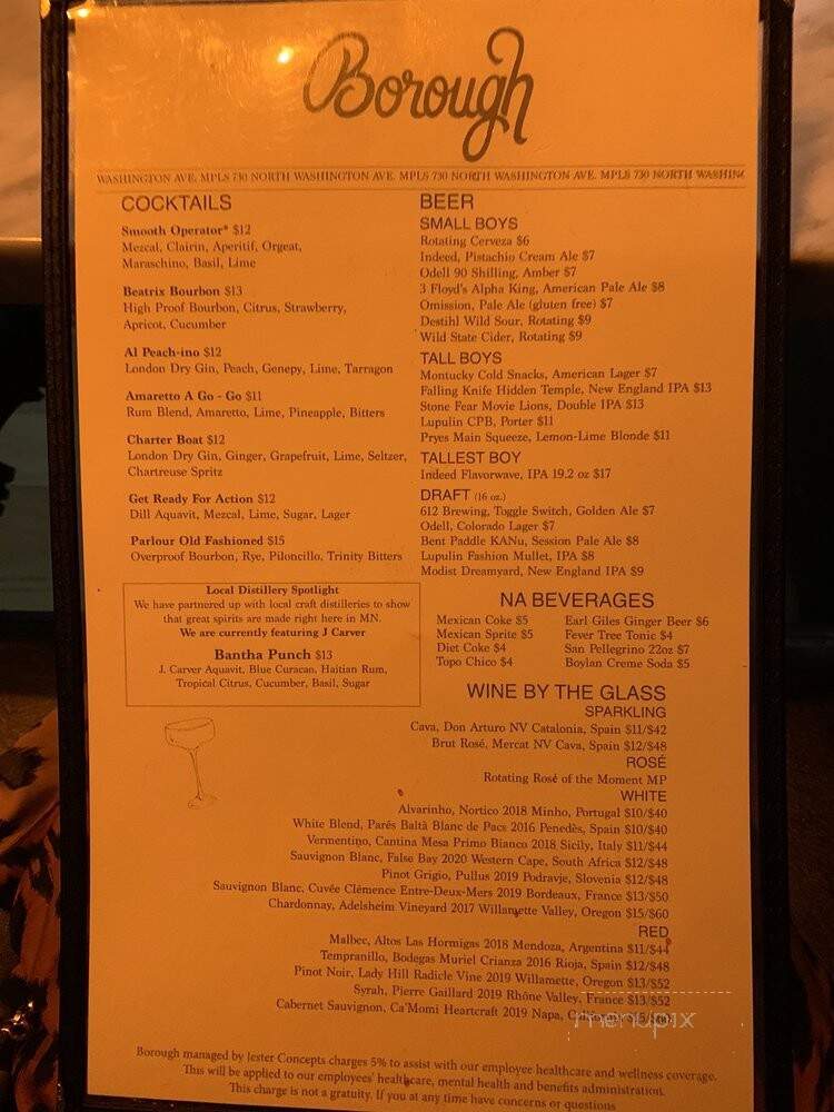 Borough - Minneapolis, MN menu_pic