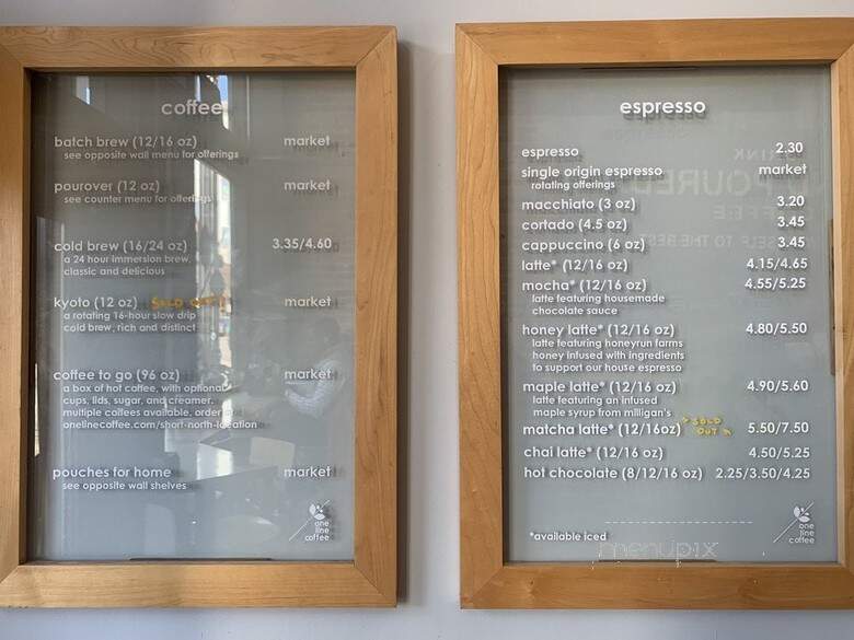 One Line Coffee - Columbus, OH menu_pic