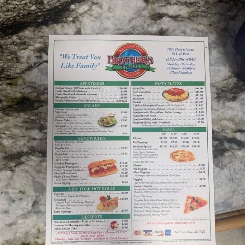 Hunt Brothers Pizza - Houston, TX